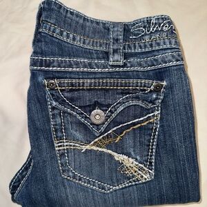 Silver Jeans Women's Blue Denim Bootcut Jeans